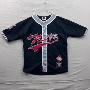 J-HEAD Negro Leagues Baseball Jersey Mens XL Black Studded NLBM Embossed